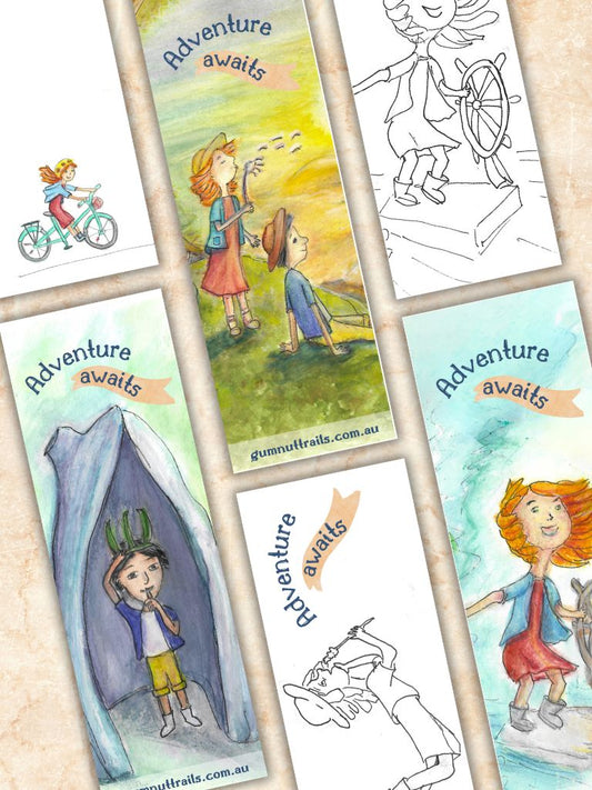 Gumnut Trails set of bookmarks