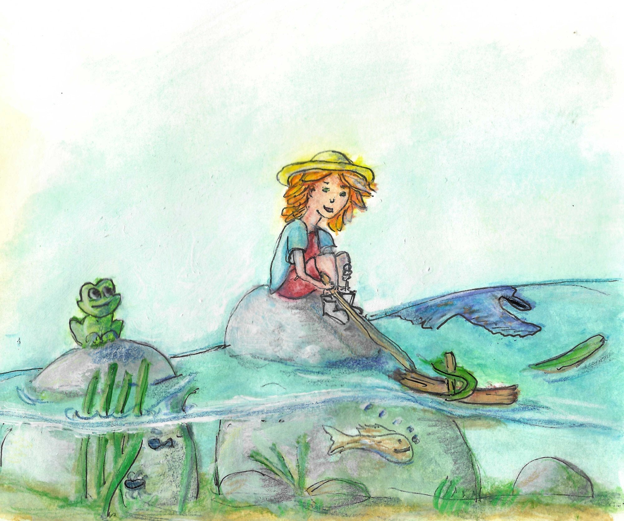 Gumnut Trails illustration river race