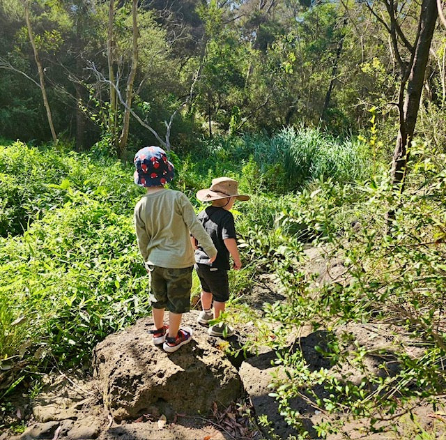 Children exploring with Gumnut Trails