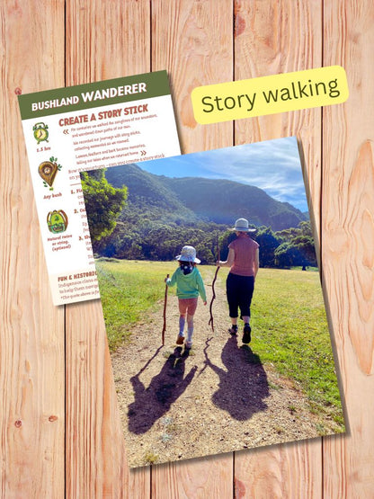 Bushland Wanderer story stick mission from Gumnut Trails Guides example