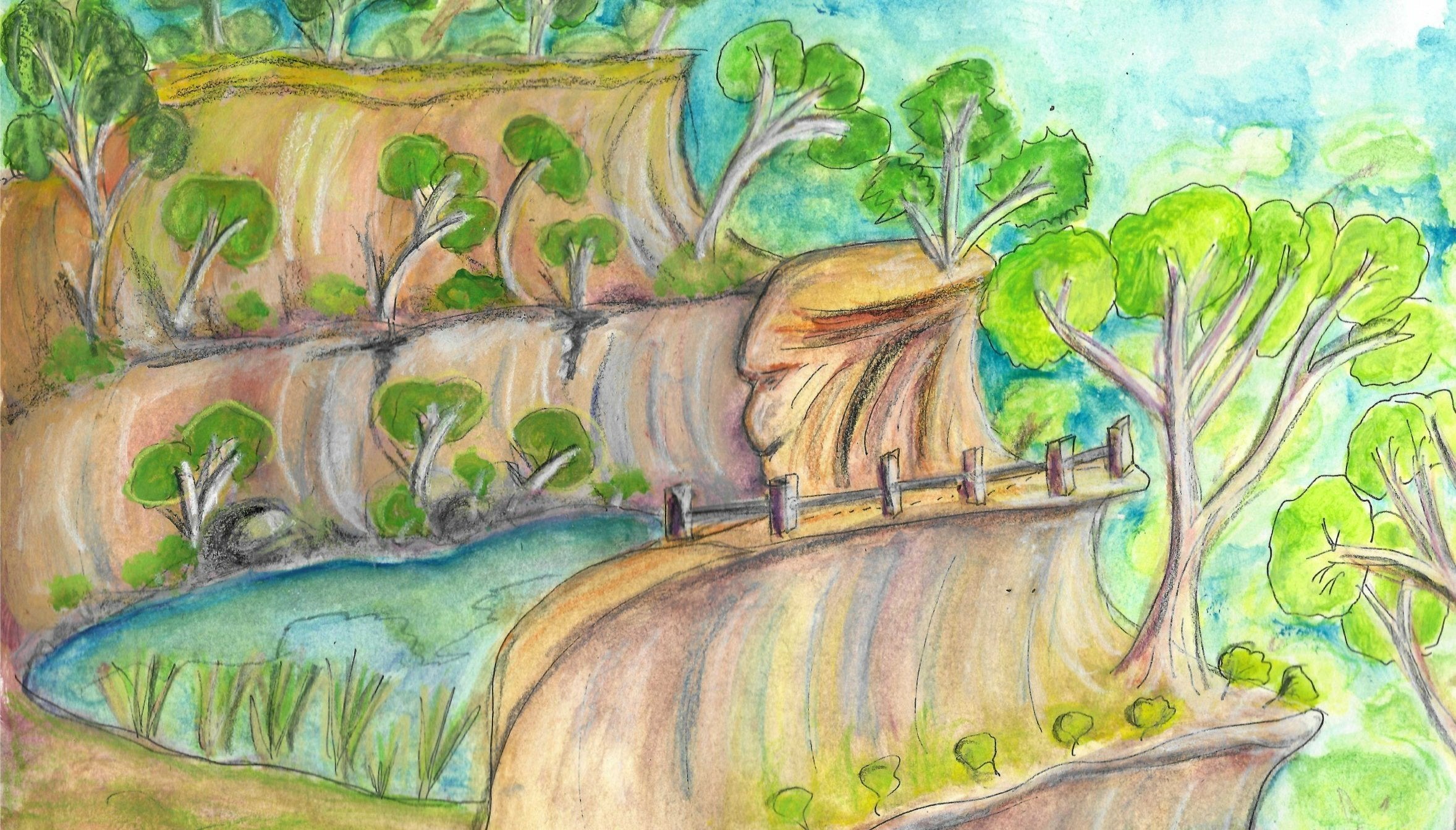 Plenty Gorge Parklands Gumnut Trails illustration