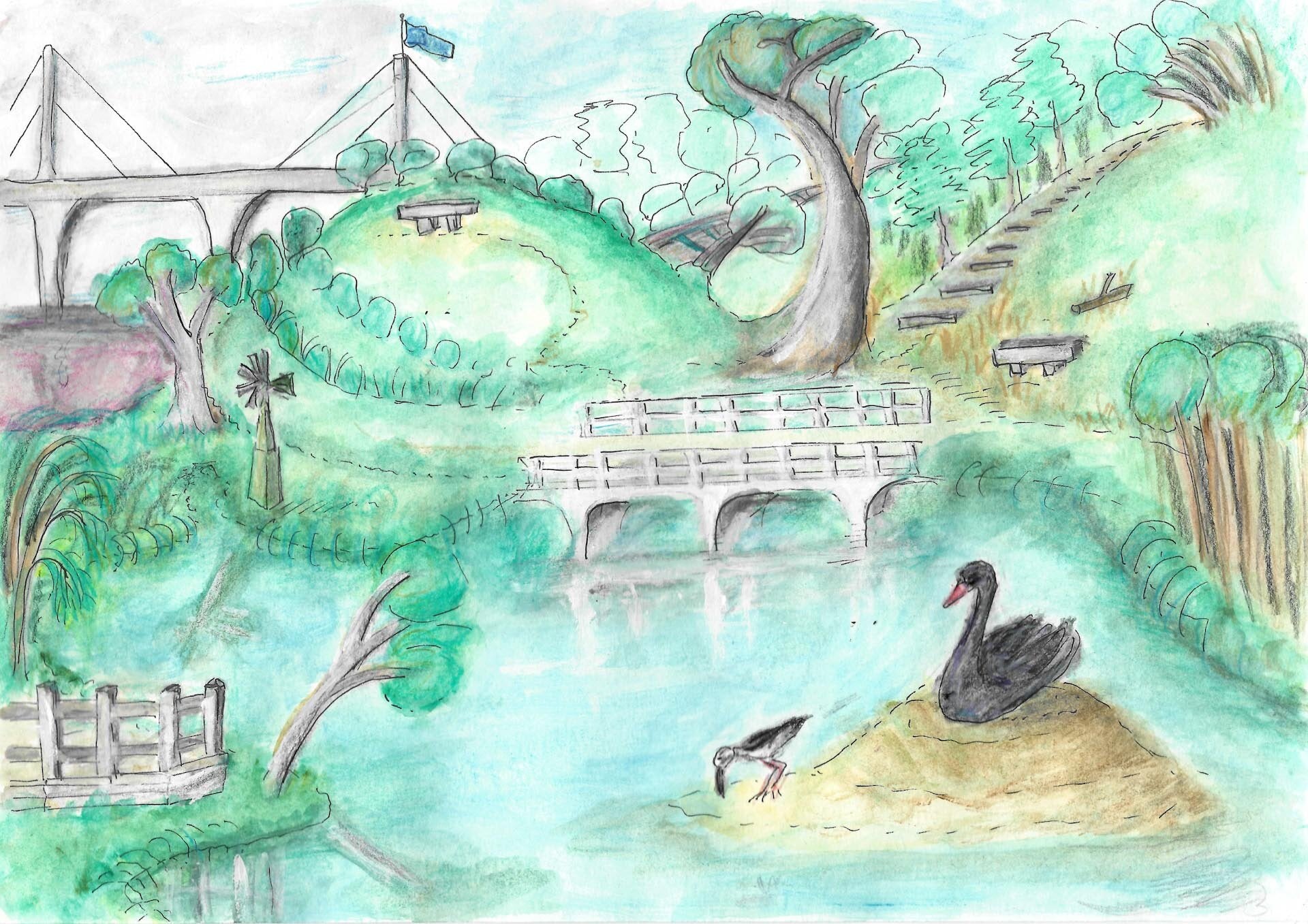 Westgate Park Gumnut Trails illustration