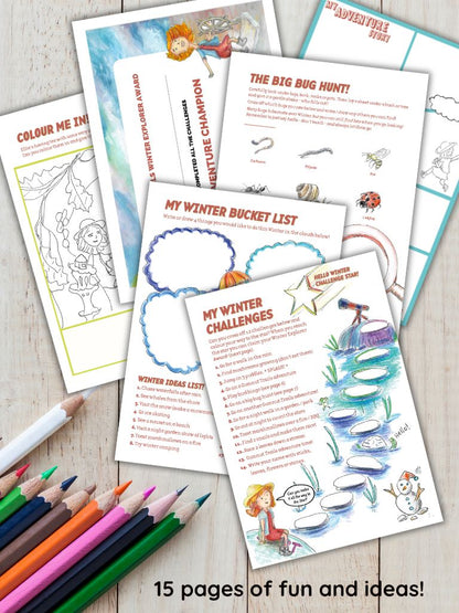 Winter Adventure Play Book: Printable