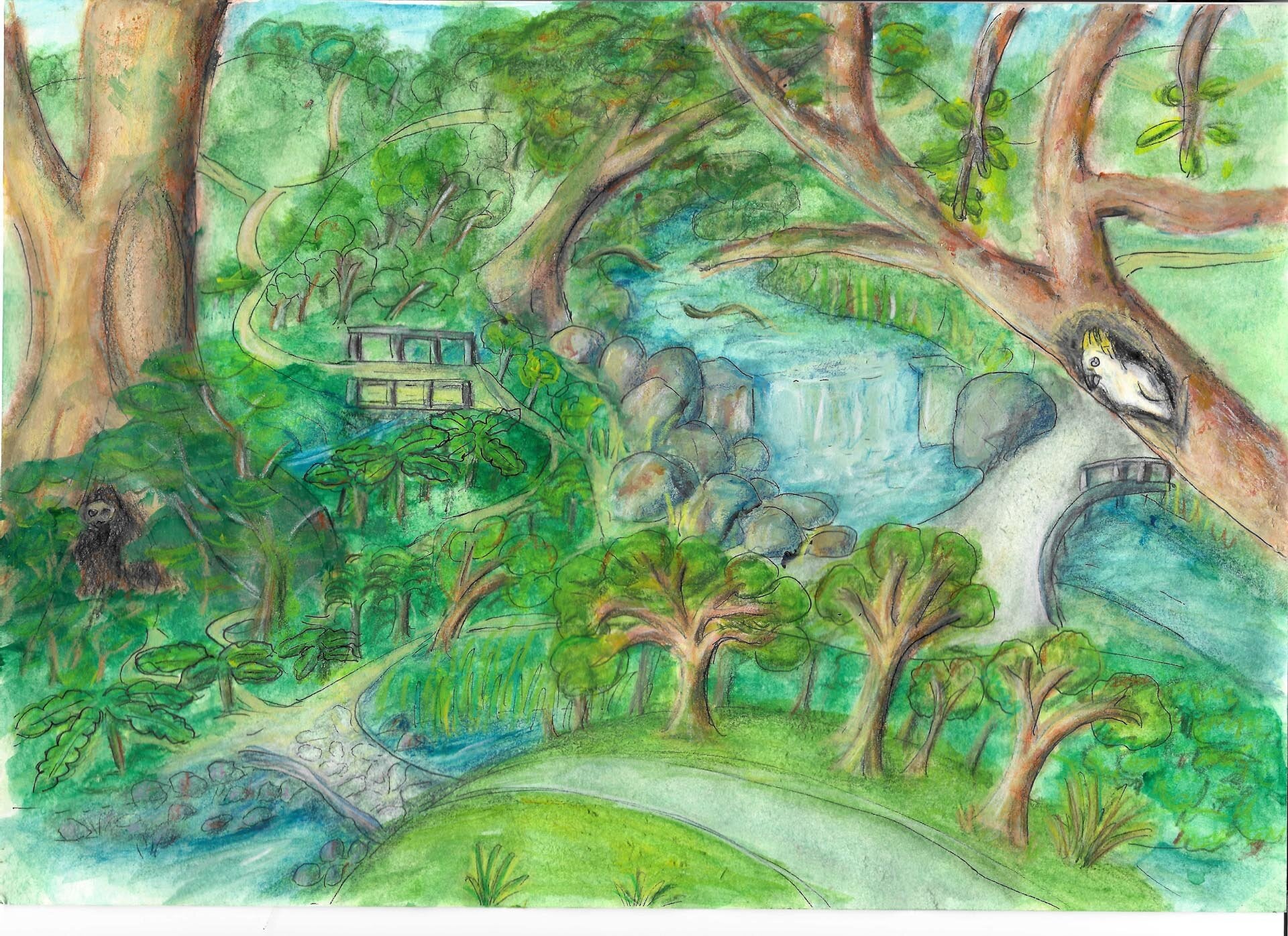 Brimbank Park Gumnut Trails illustration