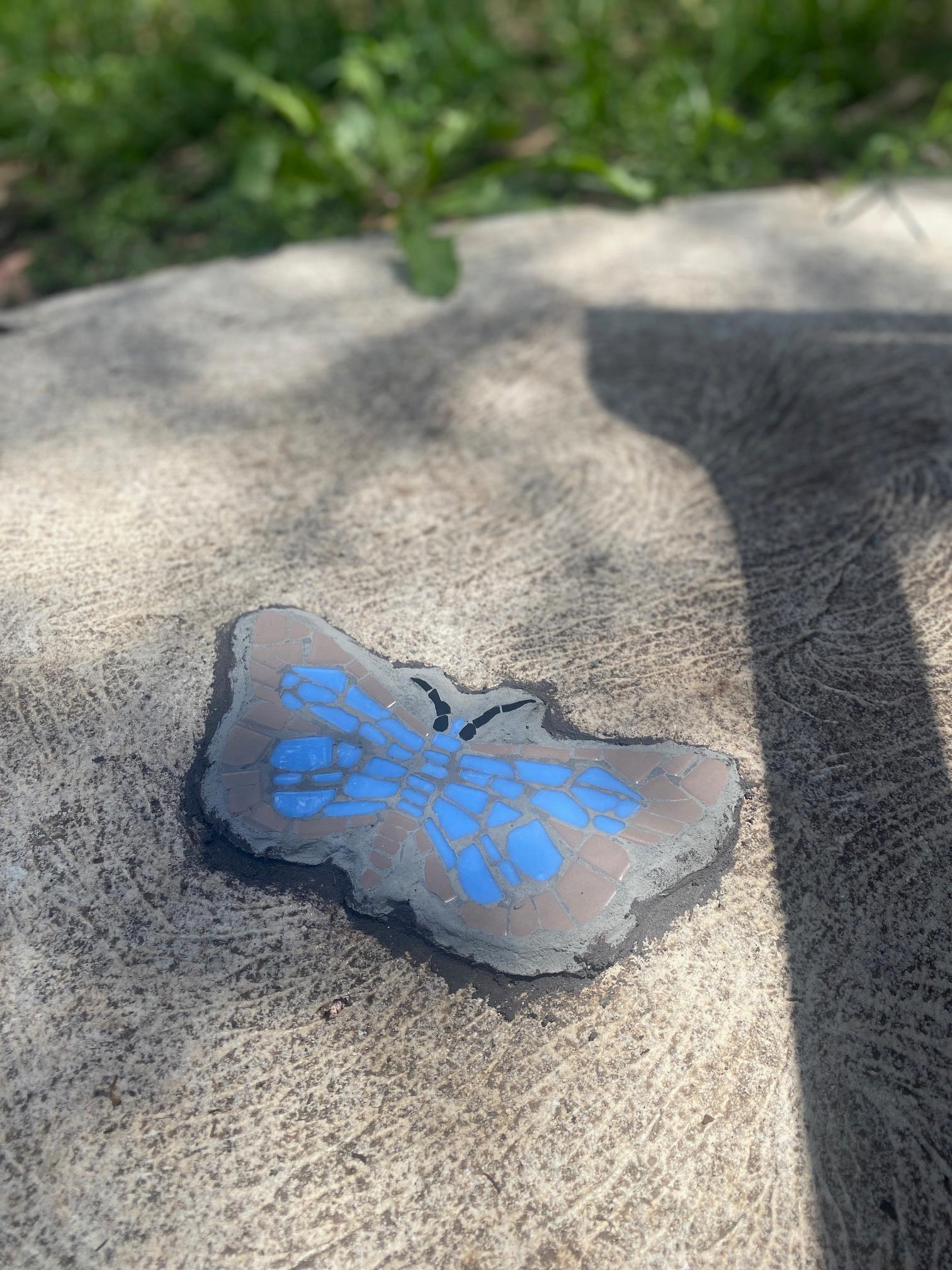 Saltbush blue butterfly mosaic